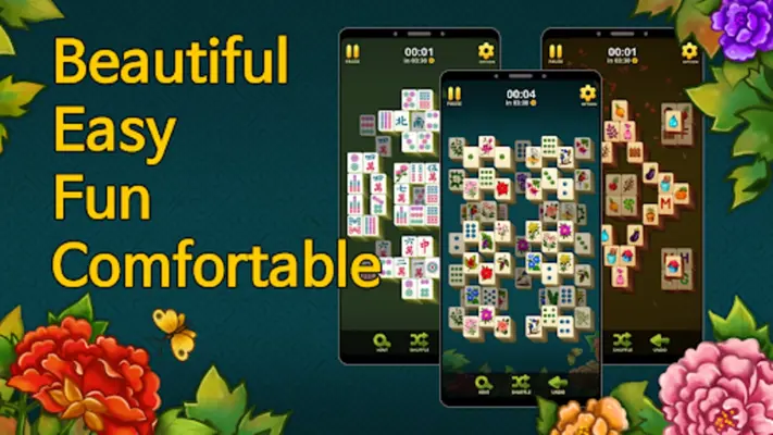 Mahjong Blossom Solitaire android App screenshot 1